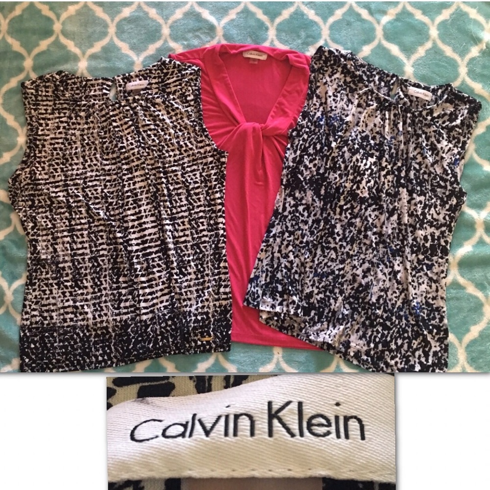 3 Calvin Klein sleeveless business casual bundle